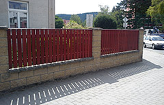 Dřevěná plotová výplň - modřín (2)